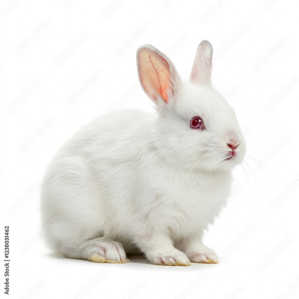 white rabbit on white background white rabbit on white background