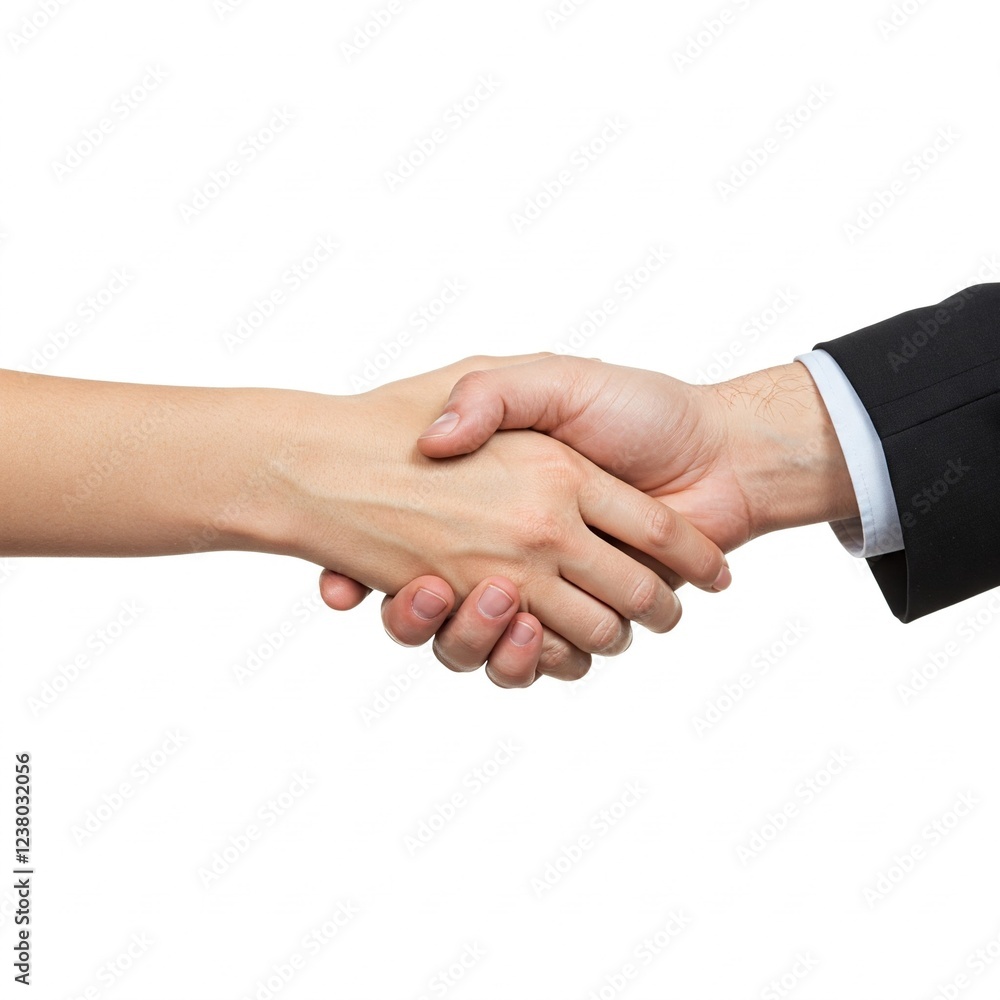 handshake isolated on white background handshake isolated on white background