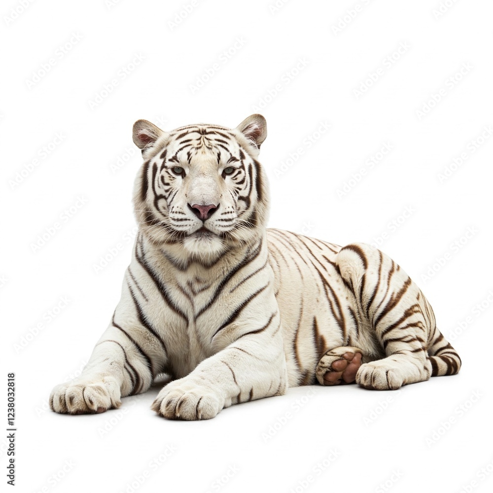 Obraz premium tiger isolated on white background