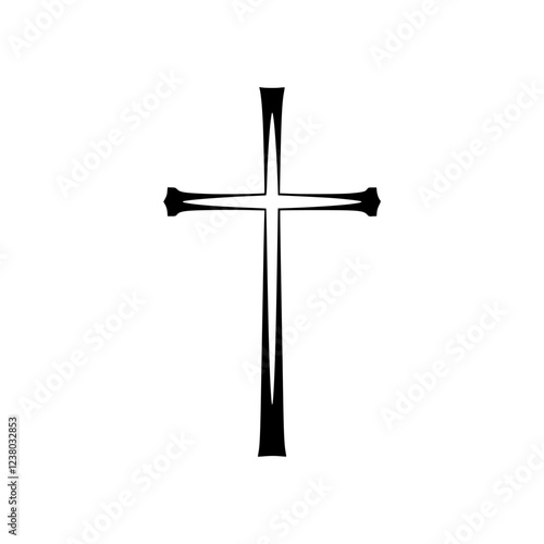 Elegant Black Cross: A Symbol of Faith, Hope, and Spirituality