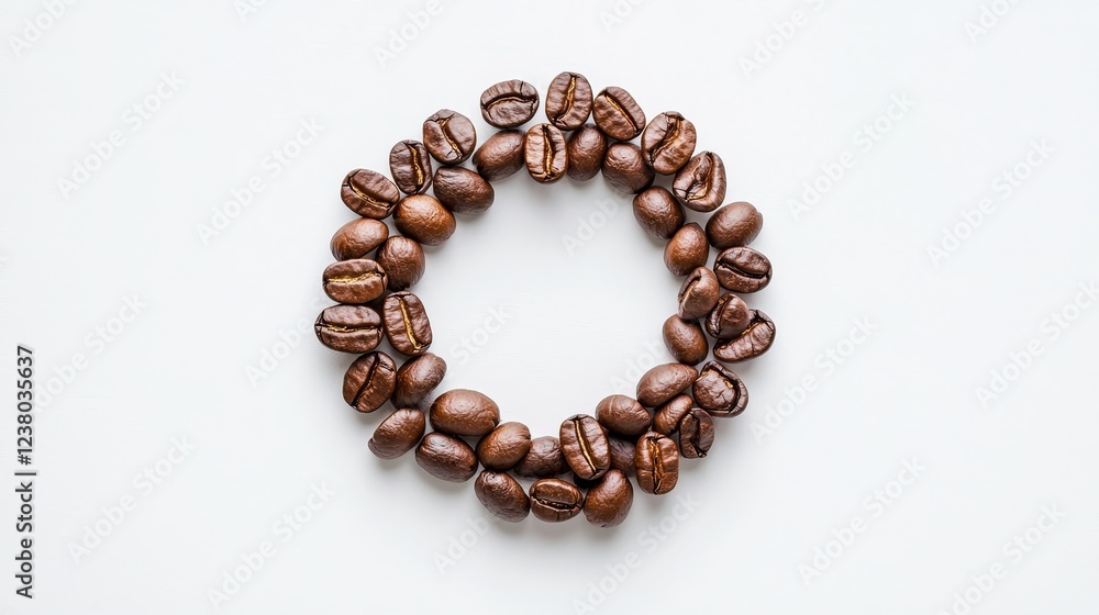 Aromatic roasted coffee beans closeup minimalistic setting natural environment focused viewpoint brownbean delight Aromatic roasted coffee beans closeup minimalistic setting natural environment focused viewpoint brownbean delight