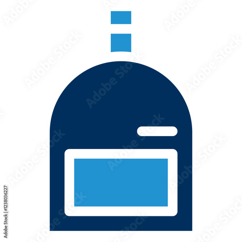 Glucose Meter Blue Color Icon