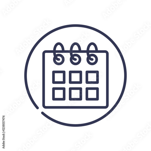 Calendar icon representing monthly visits and scheduling.