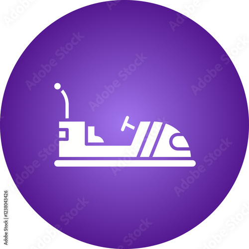 Bumper Car icon single vector illustration