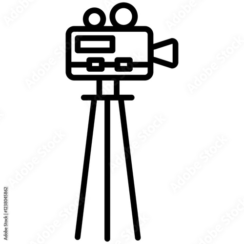 VideoCamera Line Icon Style