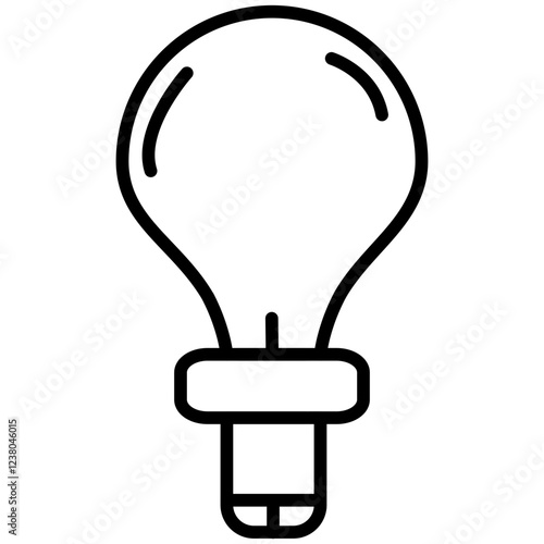 Bulb Line Icon Style