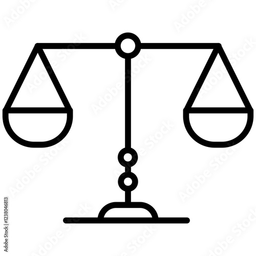 Balance Line Icon Style