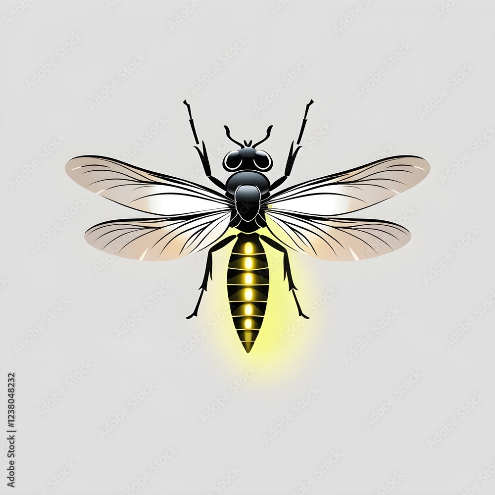 Realistic Firefly Icon – Sharp Outlines & Soft Lighting Realistic Firefly Icon – Sharp Outlines & Soft Lighting