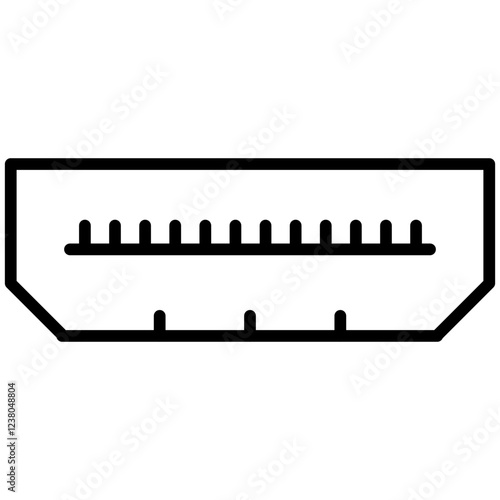 Hdmi Port Line Icon Style