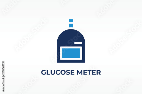 GLUCOSE METER vector, icon or logo sign isolated symbol illustration