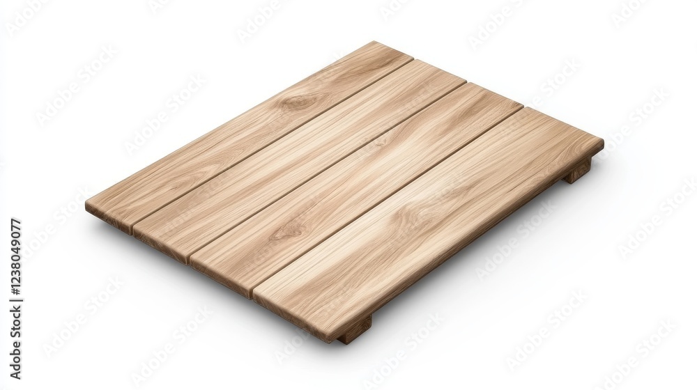 Minimalist Wooden Texture of a Diagonal Door Plank on a White Background Minimalist Wooden Texture of a Diagonal Door Plank on a White Background