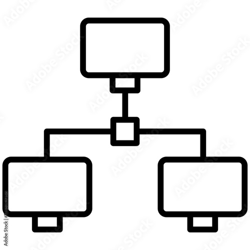 LAN Line Icon Style