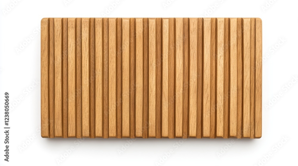 Vertical Grooved Wooden Door Panel with Ribbed Design for Contemporary Interiors Vertical Grooved Wooden Door Panel with Ribbed Design for Contemporary Interiors