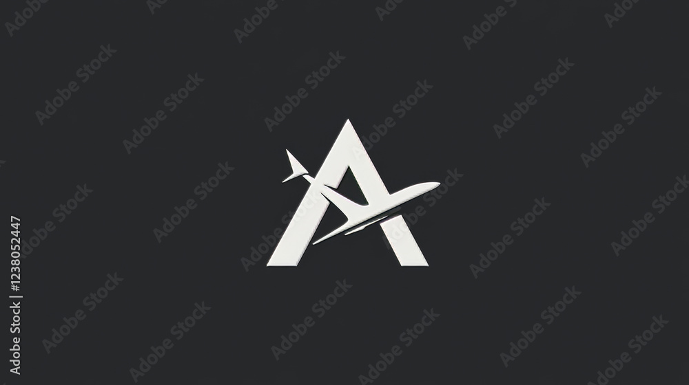 Letter A icons for corporate identity of art design studio, athletics gym club or study academy and airplane pilots school. Vector symbols for travel adventure company and architect technology Letter A icons for corporate identity of art design studio, athletics gym club or study academy and airplane pilots school. Vector symbols for travel adventure company and architect technology