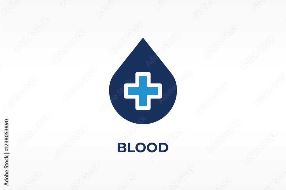 BLOOD vector, icon or logo sign isolated symbol illustration BLOOD vector, icon or logo sign isolated symbol illustration