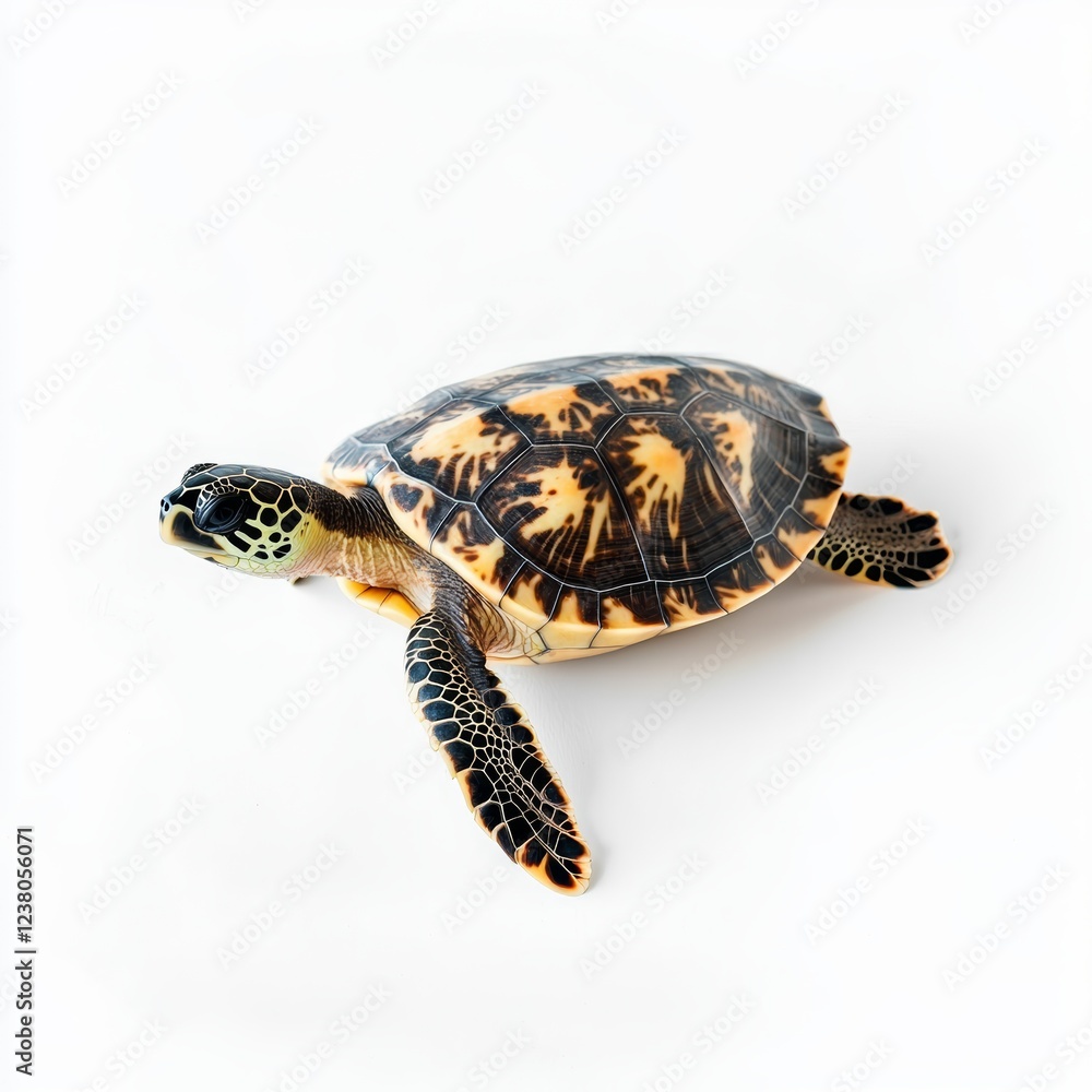 Fototapeta premium Isolated Turtle on White Background for Marketing Campaigns