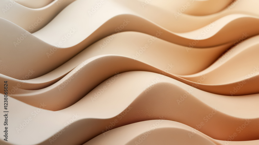 Obraz premium A soft gradient Mocha Mousse texture resembling a sanded finish