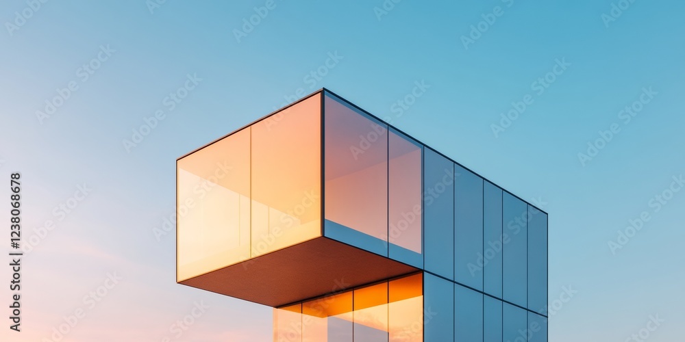 Contemporary Elegance Minimalist Glass Building Facade in Urban GreeneryInnovative Real Estate for Modern Urban Development and Sustainable Design Contemporary Elegance Minimalist Glass Building Facade in Urban GreeneryInnovative Real Estate for Modern Urban Development and Sustainable Design