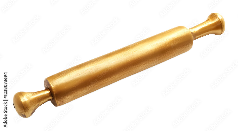 custom made wallpaper toronto digitalGolden rolling pin on a transparent background. isolated background.