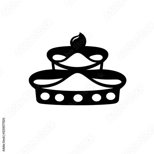 Cuadro en lienzo Royal Crown: A regal vector graphic design, perfect for projects needing a symbol of power, monarchy, and luxury