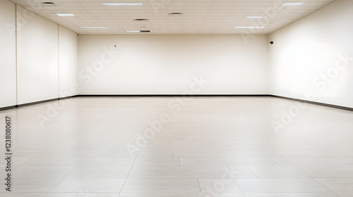 Empty mall with deserted walkways, vacant stores, and dim lighting creating an eerie, abandoned atmosphere.
