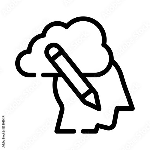 artist smock line icon
