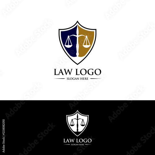 vector law firm logo design