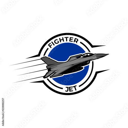 vector logo military air force jet fighter