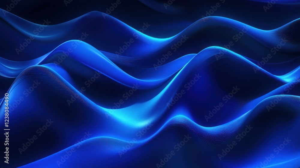 Fototapeta premium Abstract Blue Waves