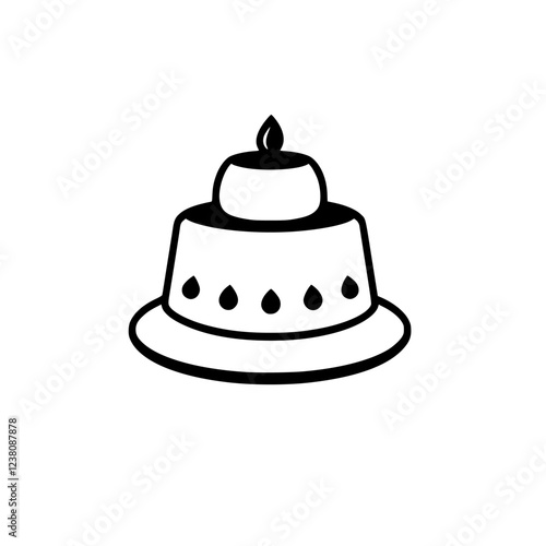 A delightful image of a delectable cake, perfect for birthdays, celebrations, or any sweet treat. This image is ideal for food blogs, bakeries, and party planners.