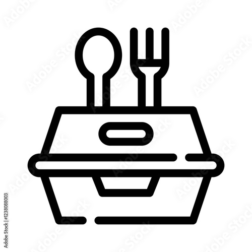 lunchbox line icon