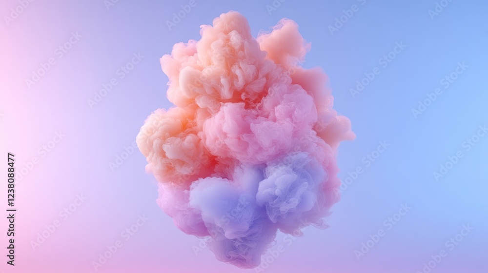 Fototapeta premium Colorful Ink Swirls in Water Creating Abstract Clouds and Smoke