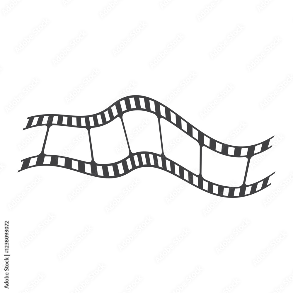 Fototapeta premium old film strip logo design