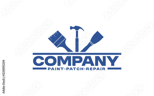 wall repair logo vector illustration