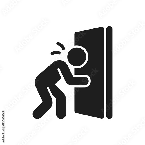Pushing Door Icon