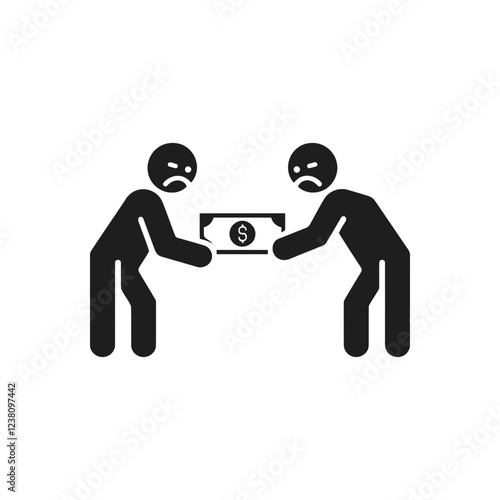 Financial Disagreement Icon