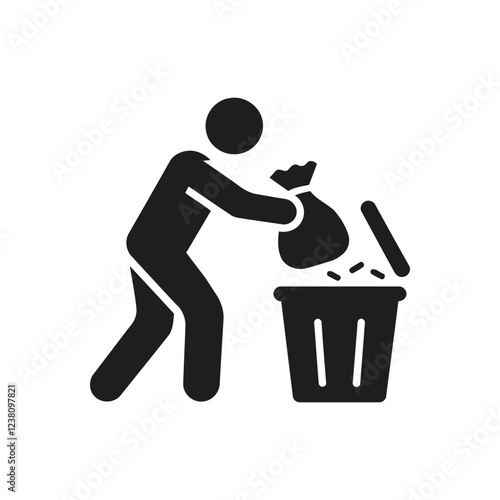 Disposing Waste Properly Icon