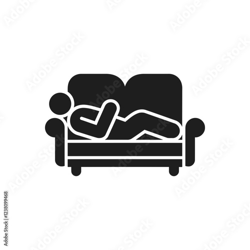 Relaxing on Couch Icon