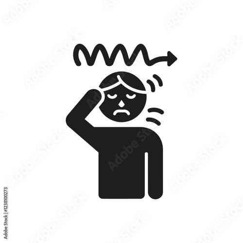 Man Feeling Dizzy Icon