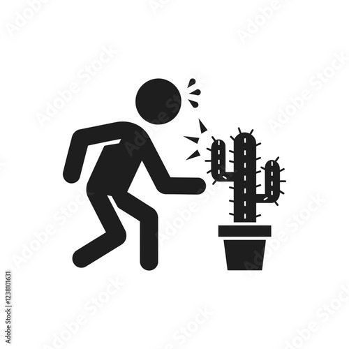 Reaction to cactus thorn icon