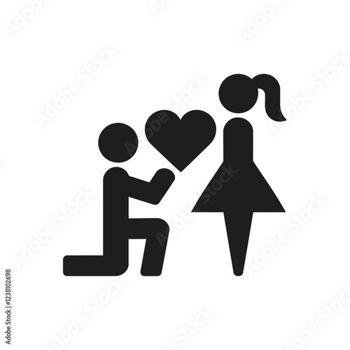 Romantic Proposal Couple icon