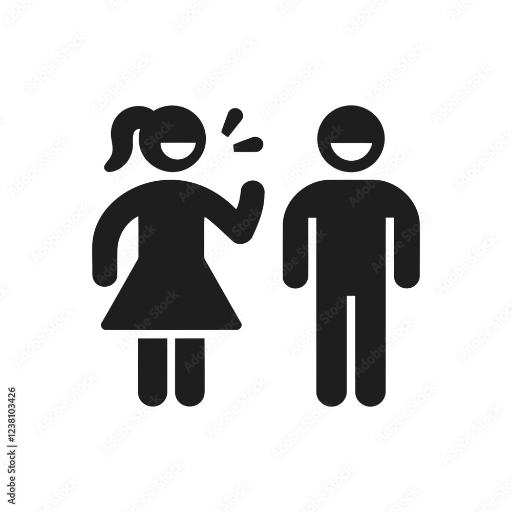Happy Conversation Icon Happy Conversation Icon