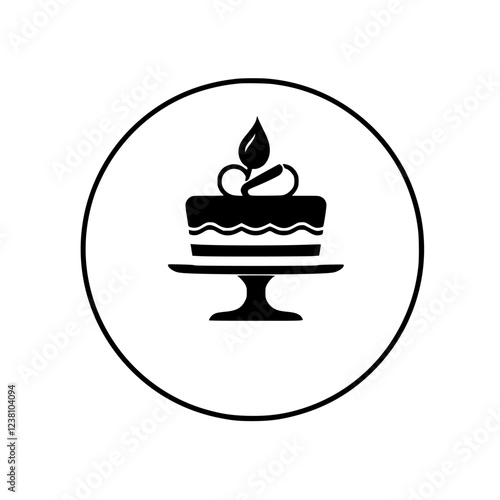 A delectable cake on a pedestal, perfect for birthdays, anniversaries, or any special occasion. This image is ideal for bakeries, restaurants, and food blogs.