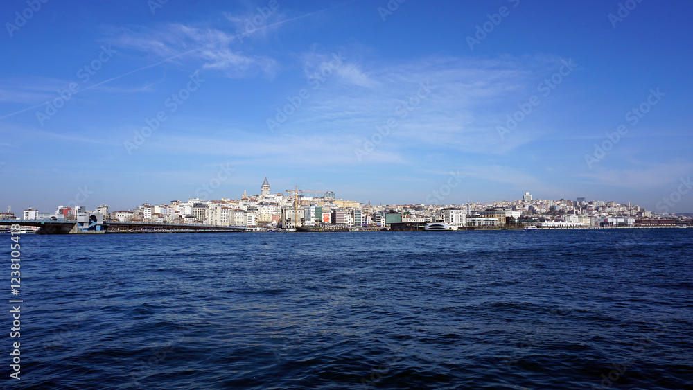 Eminönü beach and city lines ferry in Fatih District of Istanbul Eminönü beach and city lines ferry in Fatih District of Istanbul