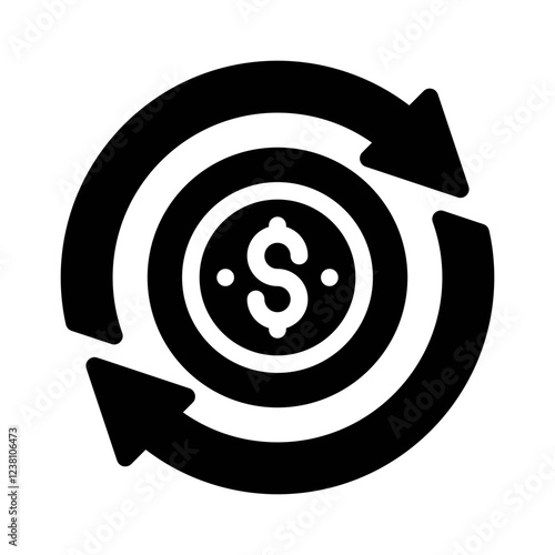 recurring glyph icon