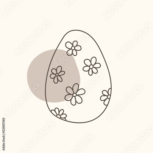Easter egg icon. Illustration of Spring or Easter. Perfect for banner, postcard, poster, party and other decorations.
