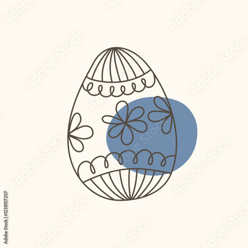 Easter egg icon. Illustration of Spring or Easter. Perfect for banner, postcard, poster, party and other decorations.