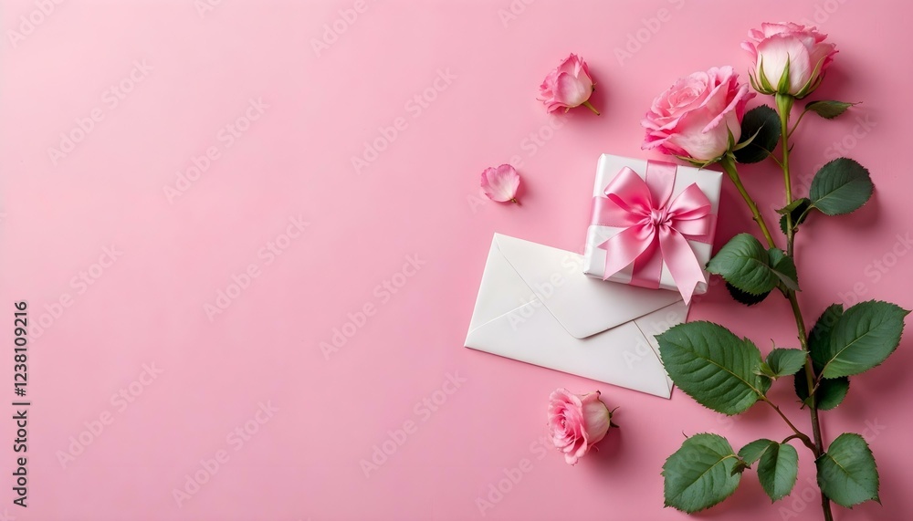 Stunning pink blooms on a pink canvas, representing love and gratitude for Mother's Day Stunning pink blooms on a pink canvas, representing love and gratitude for Mother's Day