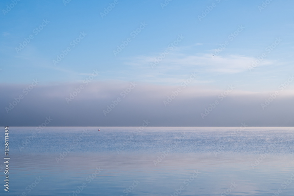 Fototapeta premium Quand le Lac Respire l’Hiver