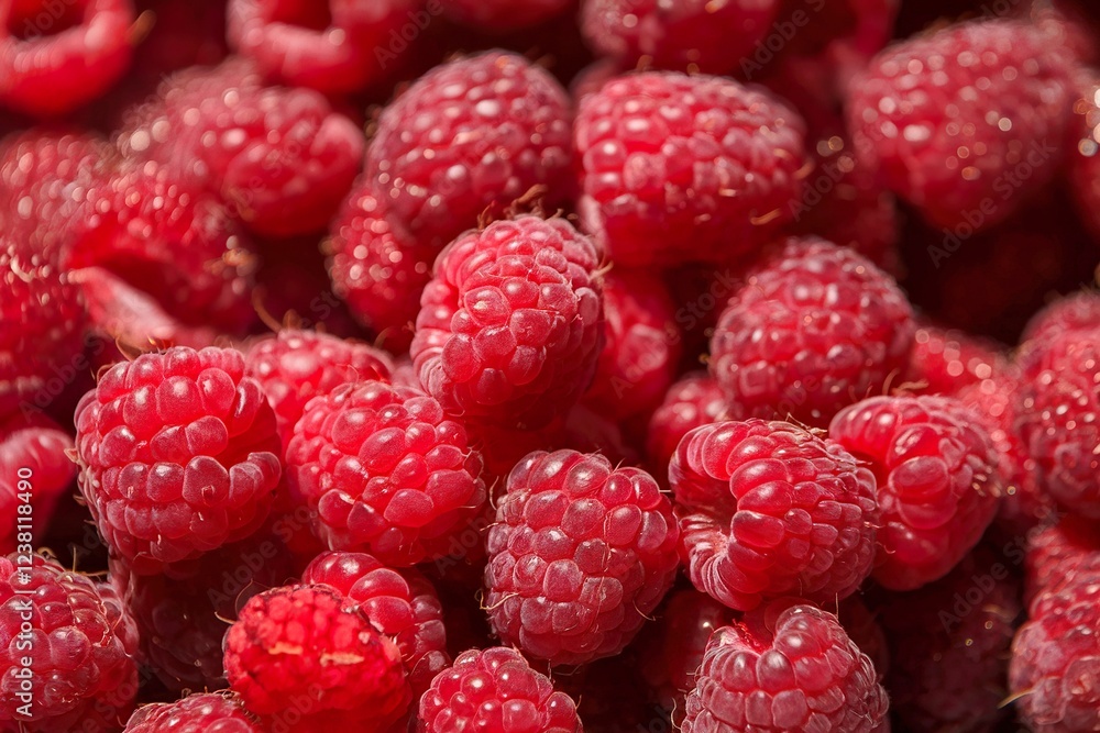 Delicious fresh and sweet red raspberries as food background Delicious fresh and sweet red raspberries as food background
